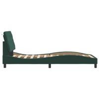 Bedframe zonder matras 90x200 cm fluweel donkergroen - thumbnail