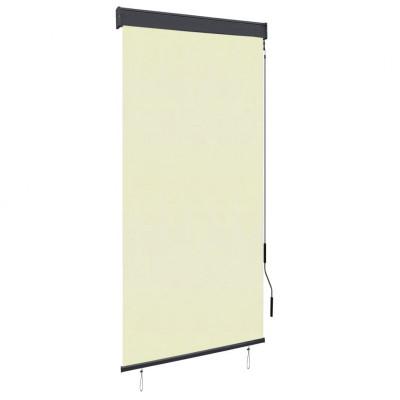 VidaXL Rolgordijn voor buiten 100x250 cm crème