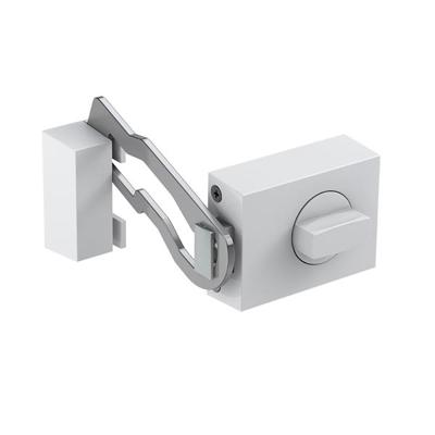 Basi 1304-0201 Extra deurslot met vergrendelbeugel Wit (glanzend) Basi 1304-0201 Extra deurslot met vergrendelbeugel Wit (glanzend)