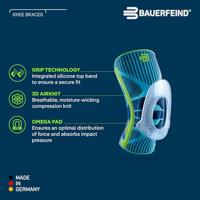 Bauerfeind Sports Knee Support Kniebrace - XS - Universeel - Blauw - thumbnail