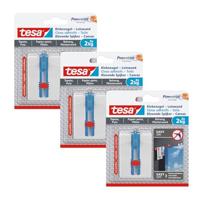 tesa tesa ® zelfklevende tape & pleister in verpakking van 3 stuks - in hoogte verstelbaar - zelfklevende spijker - Ideal voor doek & wigframe - houder - thumbnail