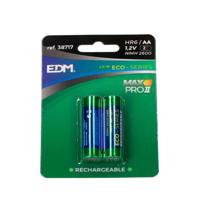 Oplaadbare Batterijen EDM 38717 Max Pro II Eco-Series 2600 mAh 1,2 V 1,2V AA (2 Stuks) - thumbnail