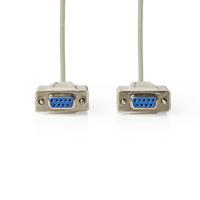 Nullmodemkabel | D-Sub 9-Pins Female - D-Sub 9-Pins Female | 3,0 m | Ivoor - thumbnail