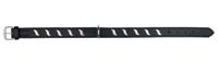 TRIXIE HALSBAND HOND ACTIVE LEER MET GOLFJES ZWART 48-56X3 CM - thumbnail