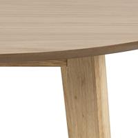 Bendt Ronde Eettafel 'Torkil' 105cm, kleur Naturel Eiken - thumbnail