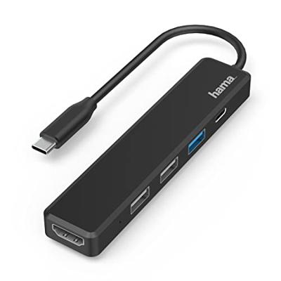 Hama USB-C dockingstation Geschikt voor merk (dockingstation): Universeel Incl. laadfunctie, USB-C Power Delivery
