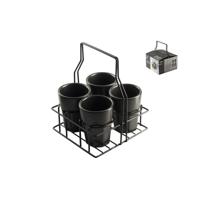 Gusta rekje met 4 vier mokken zwart - thumbnail