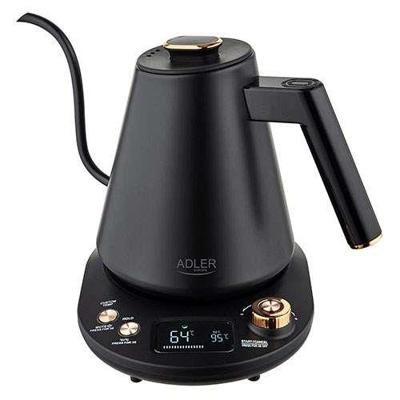 Adler AD 1349 Waterkoker met lange schenktuit 1.0L Zwart