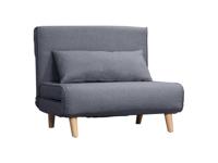 HOMCOM Slaapstoel (Breedte 94 cm, Donkergrijs) - thumbnail