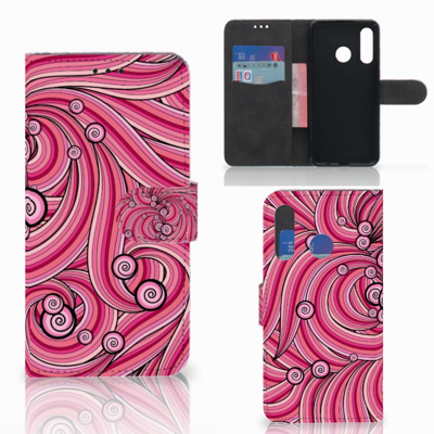 Huawei P30 Lite (2020) Hoesje Swirl Pink Huawei P30 Lite (2020) Hoesje Swirl Pink