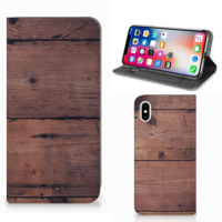 Apple iPhone Xs Max Book | Wallet Case | Old Wood - thumbnail