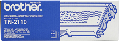 Brother Toner TN-2110 Origineel Zwart 1500 bladzijden TN2110 - thumbnail