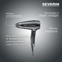 Severin HT0159 Reishaardroger Zwart - thumbnail