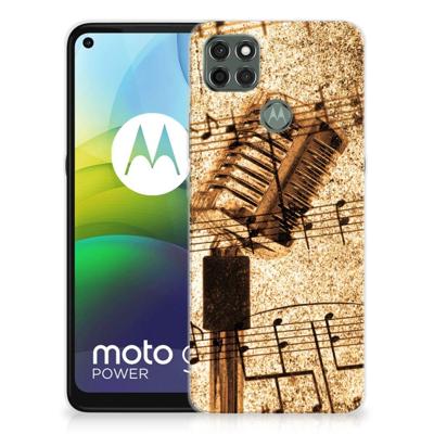 Motorola Moto G9 Power | Siliconen hoesje | met foto Bladmuziek Motorola Moto G9 Power | Siliconen hoesje | met foto Bladmuziek