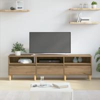 TV-kast artisanaal eikenkleurig 150 x 30 x 45 cm Bewerkt hout - thumbnail