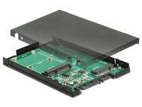 DeLOCK 2.5″ Converter SATA 22 pin > 1 x M.2 key B + 1 x mSATA - 9.5 mm - thumbnail