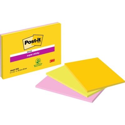 Memoblok post-it 6445s s 152x101mm ass 3st | 2304 stuks