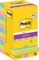 Post-It Super Sticky Notes Cosmic, 90 vel, ft 76 x 76 mm, 8 + 4 GRATIS - thumbnail