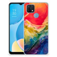 Smartphone hoesje OPPO A15 Watercolor Dark - thumbnail