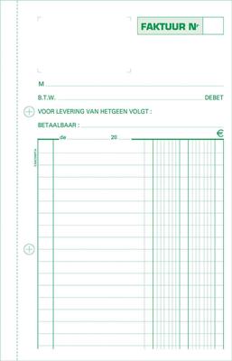 Exacompta facturen, ft 21 x 13,5 cm, tripli, verticaal, Nederlandstalig