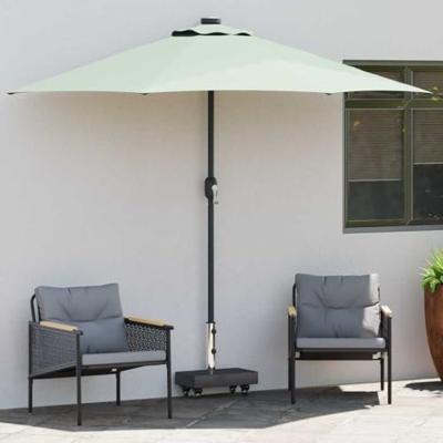 VidaXL Parasolvoet zwart 45 x 25 x 45 cm graniet