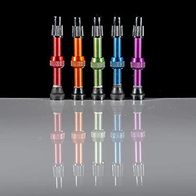 STANS Stan&apos;s valve stem aluminium (pair) - universal, presta - red - 44mm