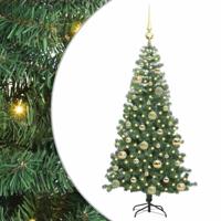 VidaXL Kerstboom met 150 led met standaard groen 120 cm pvc - thumbnail