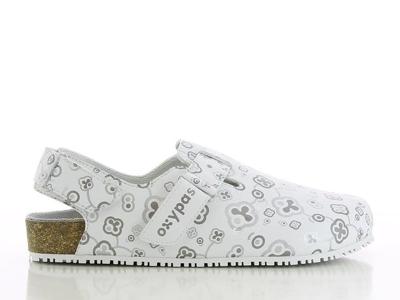 Oxypas muil met band Bianca | Wit | Maat 35 - 00,154,181,35