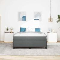 Boxspring bed Donkergrijs en Zwart 140 x 190 cm - thumbnail