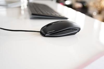 CHERRY Gentix Muis USB Optisch Zwart 3 Toetsen 1000 dpi Geïntegreerd scrollwiel
