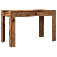 Eettafel 120x60x76 cm bewerkt hout oud houtkleurig - thumbnail