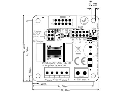 Joy-it PoStep25-256 Stappenmotordriver 2.5 A Schroefklem Joy-it PoStep25-256 Stappenmotordriver 2.5 A Schroefklem