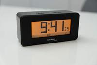 WT295 radiogestuurde wekker met instelbare negatieve weergave, 2 alarmen, automatisch nachtlampje, datum- en temperatuurweergave, snooze-functie (snooze) - thumbnail