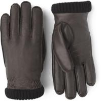 Hestra Deerskin Primaloft Rib Handschoen Heren Dark Brown 11 - thumbnail