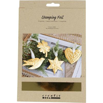 Reliëffolie, A5, vel 148x210, dikte 0,9 mm, goud, 10 stuk/ 1 doos