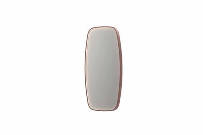 INK SP31 spiegel - 40x4x80cm contour in stalen kader incl dir LED - verwarming - color changing - dimbaar en schakelaar - geborsteld koper 8409844