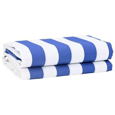 VidaXL Zonnescherm vervangingen blauw en wit 1000 x 160 cm