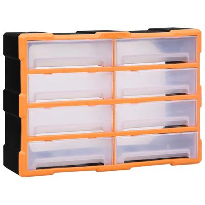 VidaXL Organiser met 8 grote lades 52x16x37 cm