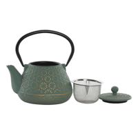 Theepot Home ESPRIT Groen Roestvrij staal Ijzer 600 ml - thumbnail