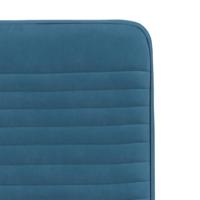 Eetkamerstoelen 6 st fluweel blauw - thumbnail