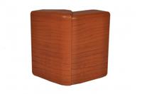 Electro Plint buitenhoek verstelbaar Kersen 80mm - thumbnail