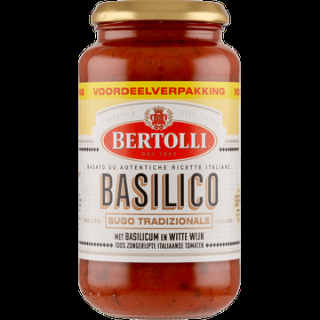 Bertolli met Basilicum en Witte Wijn Voordeelverpakking 500 g bij Jumbo