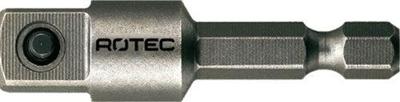 Rotec Adapter E 6,3 x 50mm x 3/8"-4-kt. met stift - 820.00501 - 820.00501