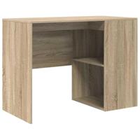 Bureau met plank Sonoma eiken 102 x 50 x 75 cm Bewerkt hout - thumbnail