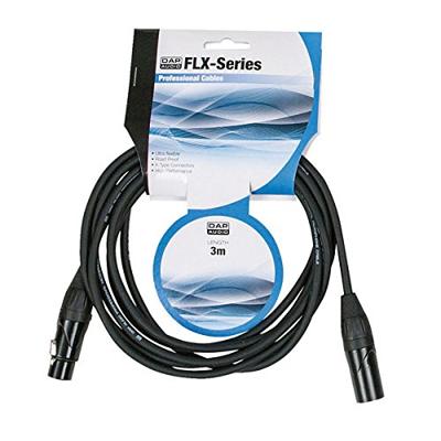 DAP FLX01- bal. XLR male 3 p. > XLR female 3 p. XLR kabel 3 meter