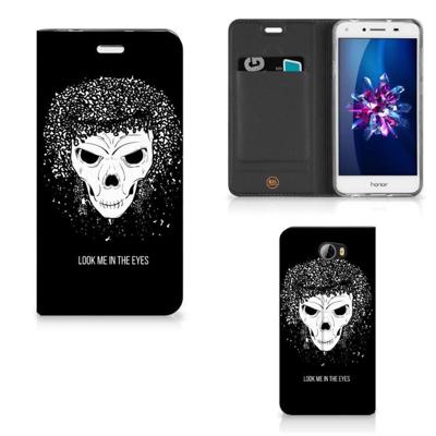 Mobiel BookCase Huawei Y5 2 | Y6 Compact Skull Hair Mobiel BookCase Huawei Y5 2 | Y6 Compact Skull Hair