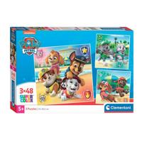 Clementoni legpuzzel super color vierkant paw patrol, 3x48st. - thumbnail