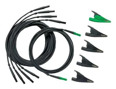 Fluke TLS430 Veiligheidsmeetsnoerenset Banaanstekker 4 mm, Krokodilklem Banaanstekker 4 mm Zwart, Groen 1 stuk(s)