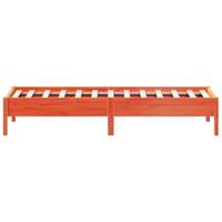 Bedframe massief grenenhout wasbruin 100x200 cm - thumbnail
