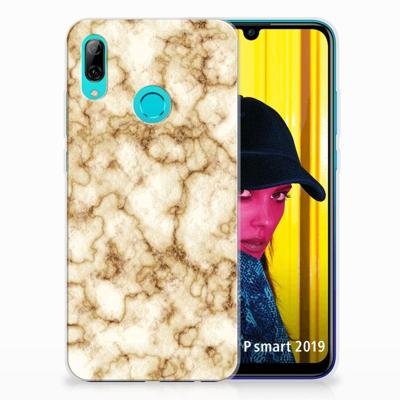 Huawei P Smart 2019 | TPU | Siliconen hoesje | Marmer Goud